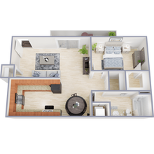 1 Bed 1 Bath B (4249) 4249-09 floor plan